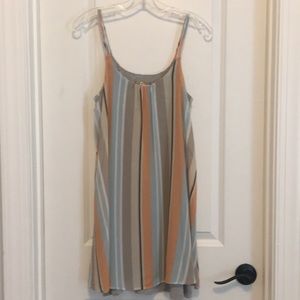 Anthropologie striped mixed media dress